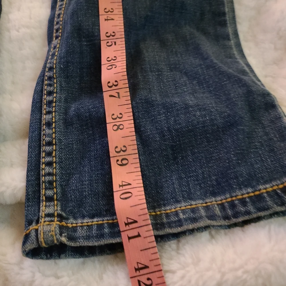 Aeropostale S 13 / 14 Dark Blue Distressed 💙 Denim Bayla Skinny 👖 - Picture 3 of 13